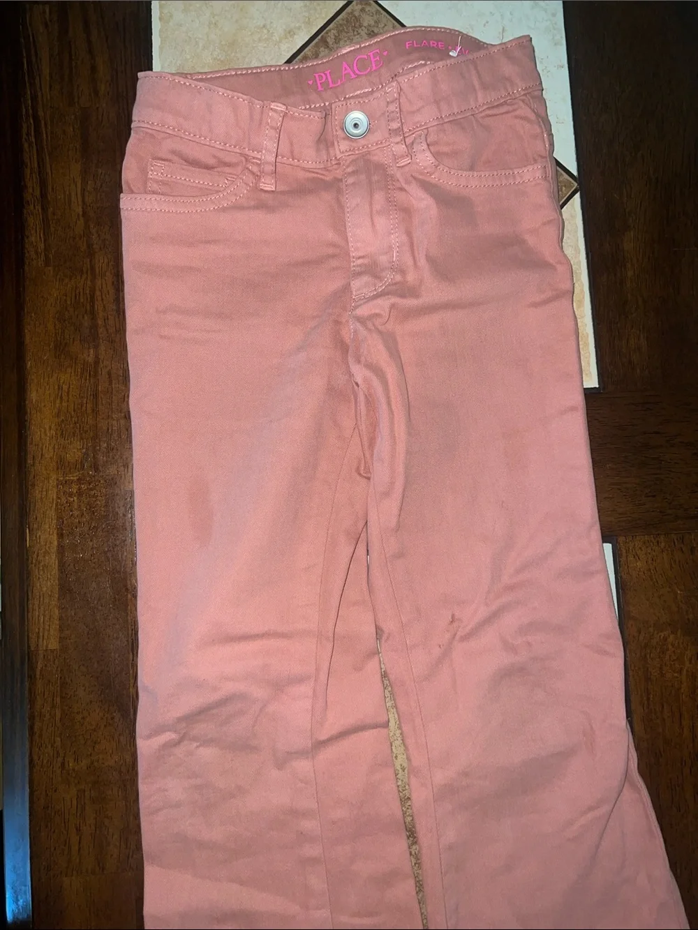 The Children's Place Girls Pink Flared Jeans